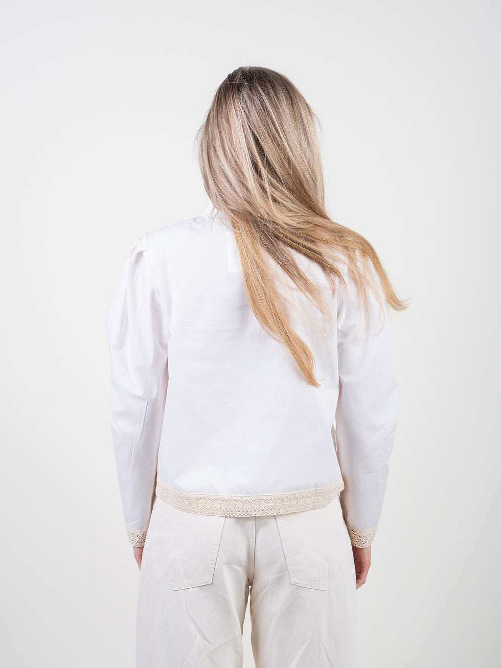 Lace Mandarin Blouse