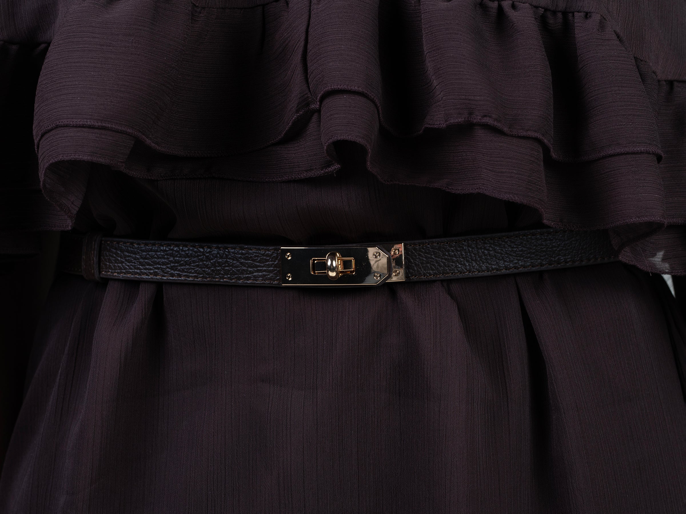 Tout Slim Belt – Dark Brown
