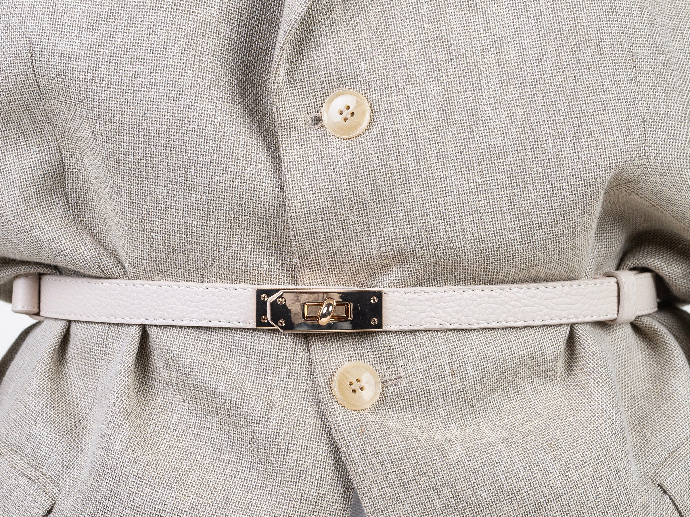 Tout Slim Belt – Crème White